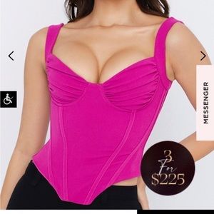 House of CB fuschia Corset. Size XS.